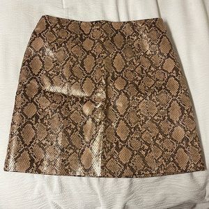 Boutique Faux Snake Skin Skirt, Size M